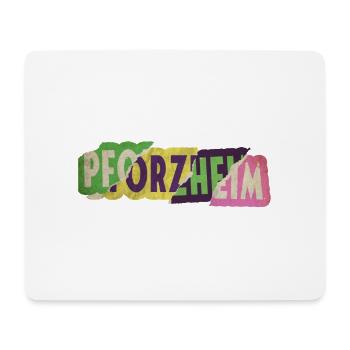 Pforzheim Allemagne City Font Punk Retro - Tapis de souris (format paysage) - blanc - Devant