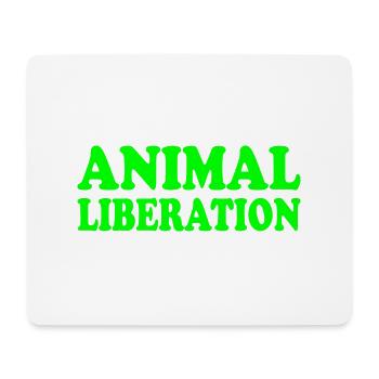 Animal liberation - Mouse Pad (horizontal) - white - Front