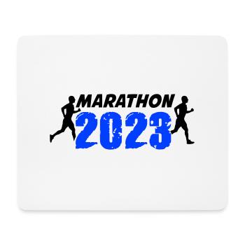 Marathon 2023 - Mousepad (Querformat) - Weiß - Vorne