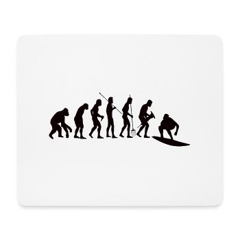Surfeur Moniteur de surf Surfing Planche de surf - Tapis de souris (format paysage) - blanc - Devant