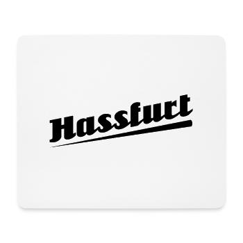 Hassfurt - Textdesign mit Stadtnamen - Mousepad (Querformat) - Weiß - Vorne