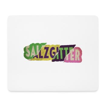 Salzgitter Deutschland Stadt Schrift Punk Retro - Mousepad (Querformat) - Weiß - Vorne