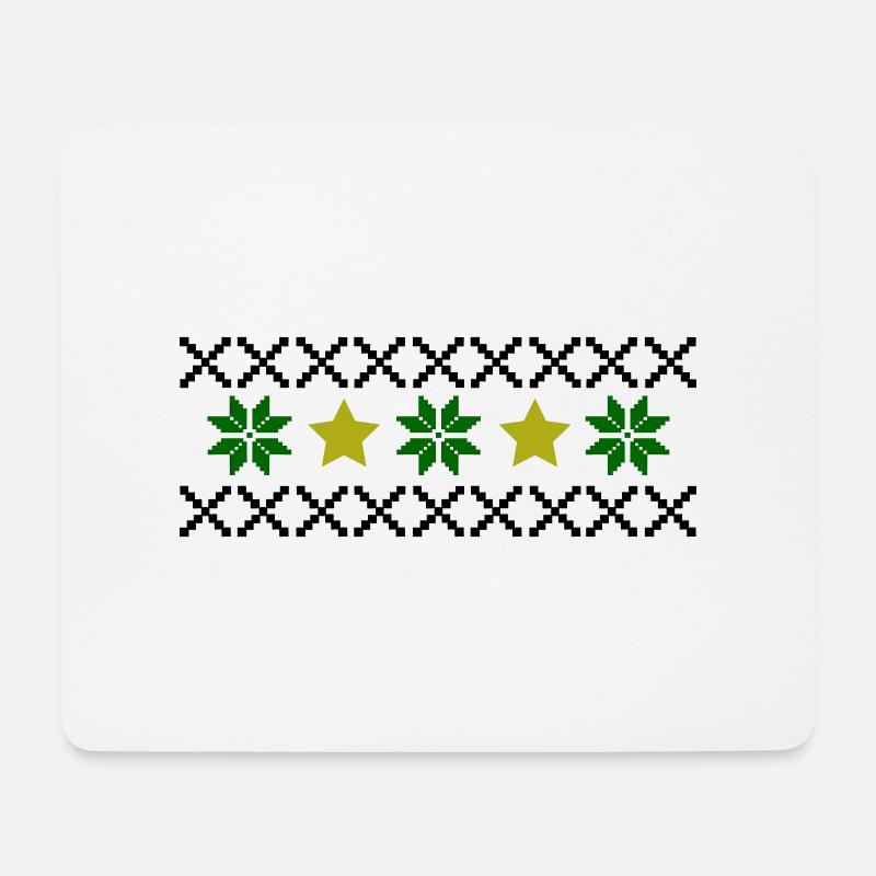 Norwegen Muster - Mousepad (Querformat) - Weiß
