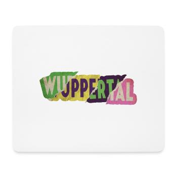 Wuppertal Deutschland Stadt Schrift Punk Retro - Mousepad (Querformat) - Weiß - Vorne