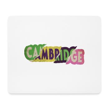 Cambridge England UK City Font Punk Retro - Mouse Pad (horizontal) - white - Front