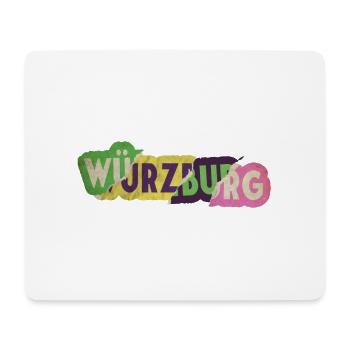 Würzburg Allemagne City Font Punk Retro - Tapis de souris (format paysage) - blanc - Devant