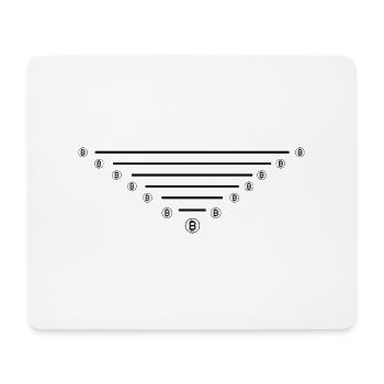 Bitcoin Trading Crypto Aktien - Mousepad (Querformat) - Weiß - Vorne