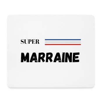 super marraine - t-shirt assorti - Tapis de souris (format paysage) - blanc - Devant