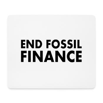 end fossil finance - Mousepad (Querformat) - Weiß - Vorne