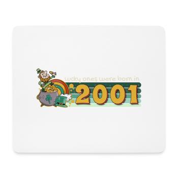 Lucky Ones est né en 2001 tee St. Patrick’s - Tapis de souris (format paysage) - blanc - Devant