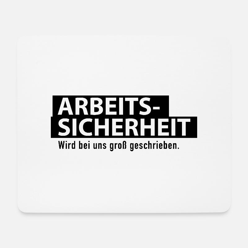 Arbeitssicherheit - Mousepad (Querformat) - Weiß