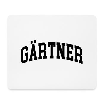 Gärtner - Mousepad (Querformat) - Weiß - Vorne