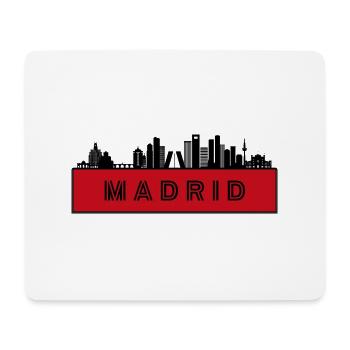 Ville de Madrid - Espagne - Tapis de souris (format paysage) - blanc - Devant
