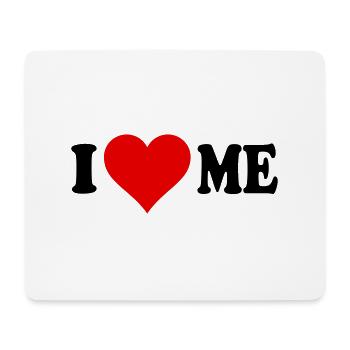 Iloveme - Tapis de souris (format paysage) - blanc - Devant