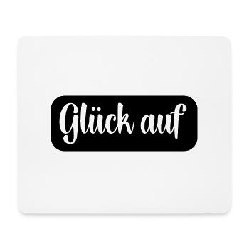 Glück auf Gruß - Mousepad (Querformat) - Weiß - Vorne