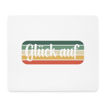 Glück auf Gruß - Mousepad (Querformat) - Weiß - Vorne