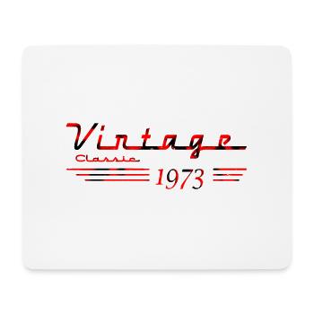 50th Birthday vintage retro Born in 1973 Birthday - Mouse Pad (horizontal) - white - Front