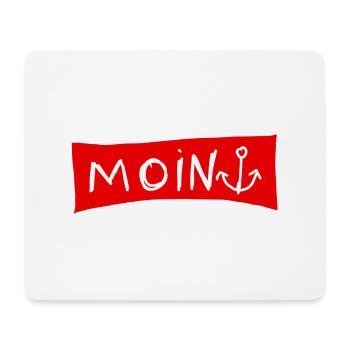 Moin - Mousepad (Querformat) - Weiß - Vorne