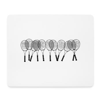 Raquette de tennis-idée cadeau tennis - Tapis de souris (format paysage) - blanc - Devant