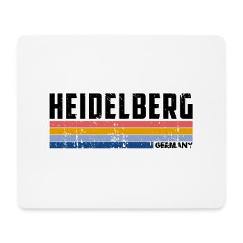 Vintage 1980s Style Heidelberg Germany - Tapis de souris (format paysage) - blanc - Devant