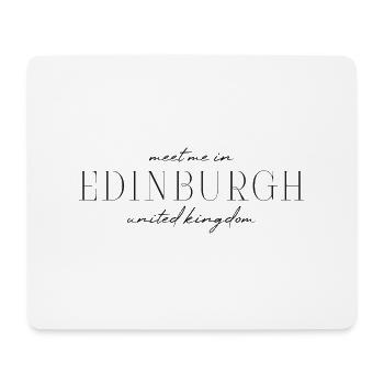 Édimbourg Style Design T-shirt - Tapis de souris (format paysage) - blanc - Devant