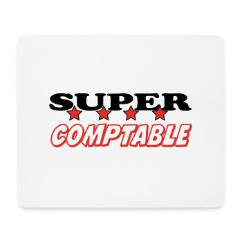 SUPER COMPTABLE - Tapis de souris (format paysage) - blanc - Devant