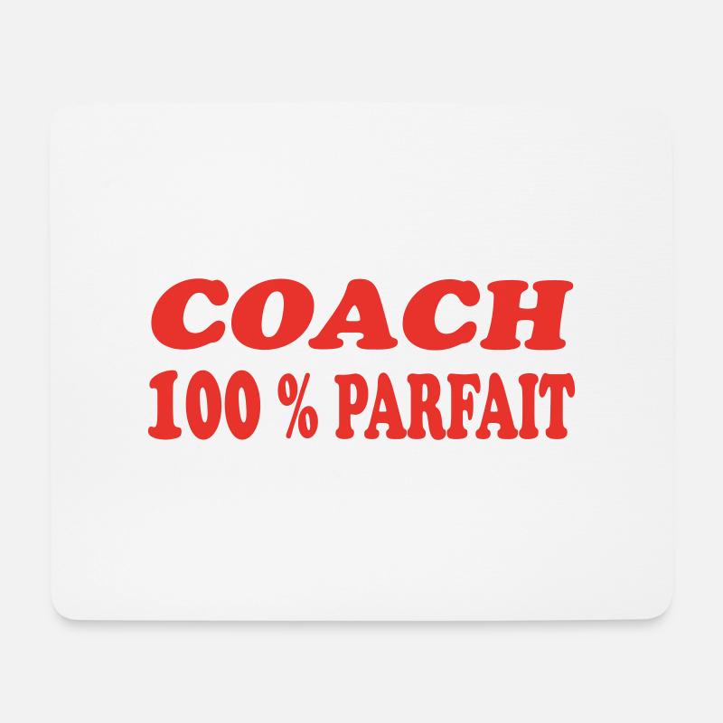 PERFEKTER COACH - Mousepad (Querformat) - Weiß