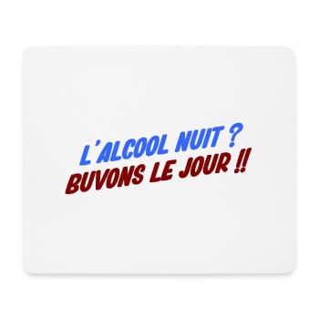 humour alcool - Tapis de souris (format paysage) - blanc - Devant