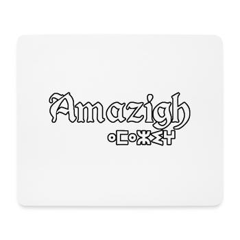 amazigh TIFINAGH AMAZIGH ART ET JE SUIS KABYLE - Tapis de souris (format paysage) - blanc - Devant