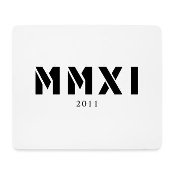 Römische Zahl Geburtsjahr Made in 2011 - Mousepad (Querformat) - Weiß - Vorne