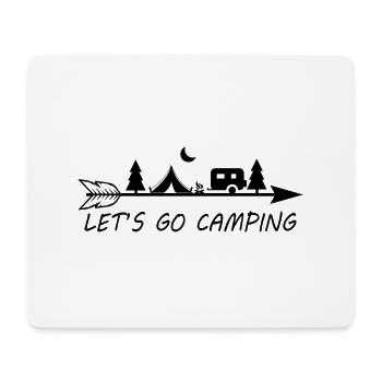 Camping camping-car caravane aventure - Tapis de souris (format paysage) - blanc - Devant