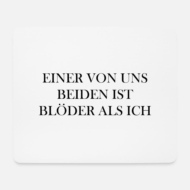 Lustiger Spruch Bild Witzig Humor Geschenkidee - Mousepad (Querformat) - Weiß