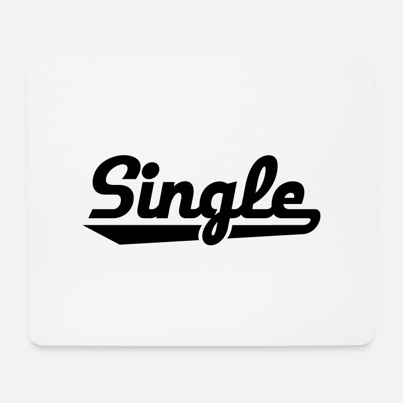 Single - Mousepad (Querformat) - Weiß
