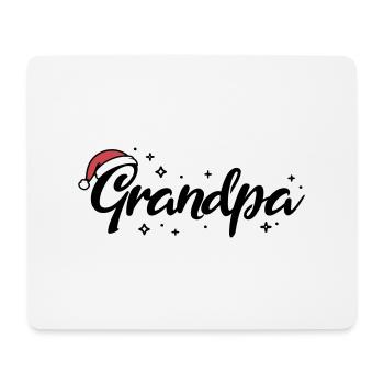 Weihnachtsmütze Grandpa Opa - Mousepad (Querformat) - Weiß - Vorne
