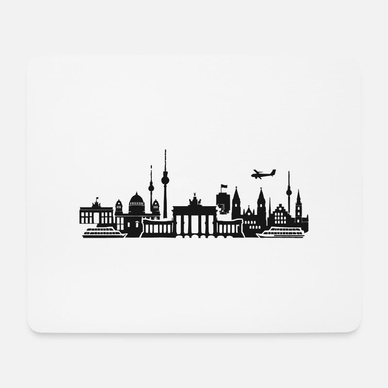 berlin - Mousepad (Querformat) - Weiß
