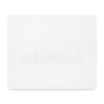 Horizon de Berlin - Tapis de souris (format paysage) - blanc - Devant