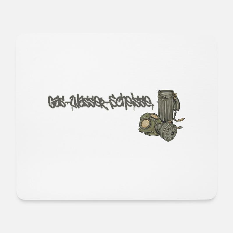 Gas Wasser Scheisse // Illustration - Mousepad (Querformat) - Weiß