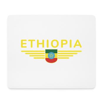 Ethiopia Design – Pride and Culture - Mouse Pad (horizontal) - white - Front