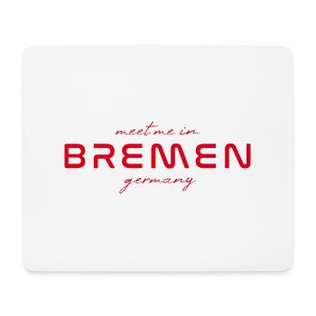 Bremen T-Shirt – Skyline - Mouse Pad (horizontal) - white - Front