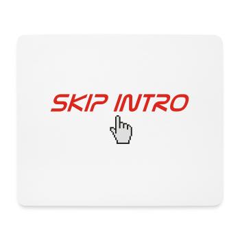 skip intro - Mousepad (Querformat) - Weiß - Vorne