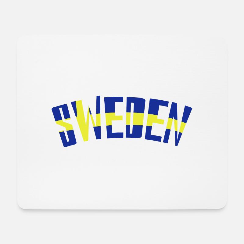 sweden - Mousepad (Querformat) - Weiß