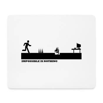 Impossible Is Nothing - Tapis de souris (format paysage) - blanc - Devant