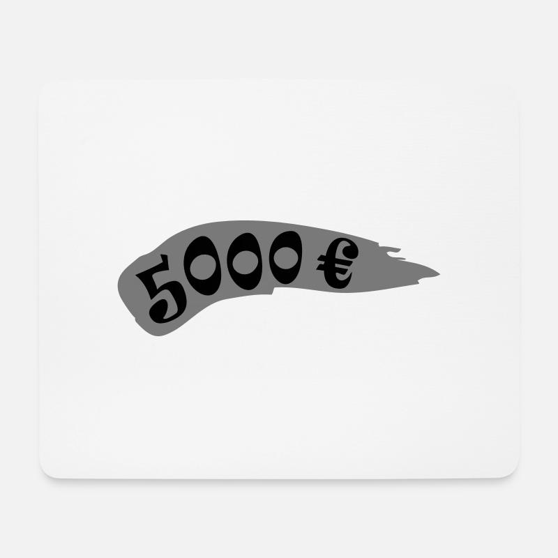 5.000 euro icon - Mouse Pad (horizontal) - white