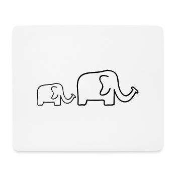 familie - Mousepad (Querformat) - Weiß - Vorne