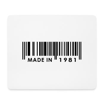 Anniversaire 1981 - Tapis de souris (format paysage) - blanc - Devant