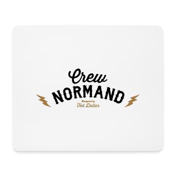 Crew Normand logo - Tapis de souris (format paysage) - blanc - Devant