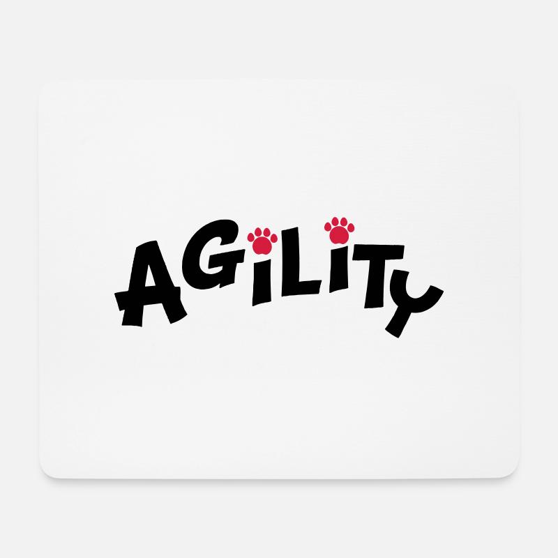 agility - Mousepad (Querformat) - Weiß