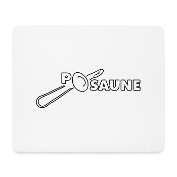 posaune - Mousepad (Querformat) - Weiß - Vorne