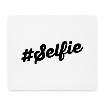 Selfie - Mousepad (Querformat) - Weiß - Vorne