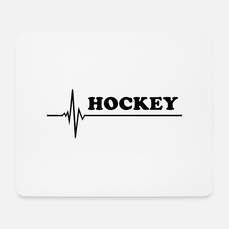 Hockey - Mousepad (Querformat) - Weiß